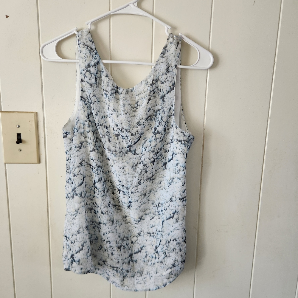 NWT H&M Elegant Blue and White Tank Top Size 4